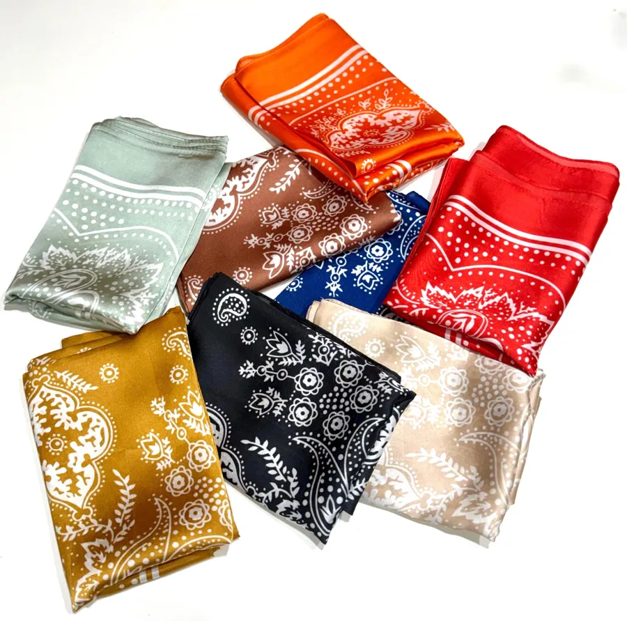 Retro Boteh paisley scarves